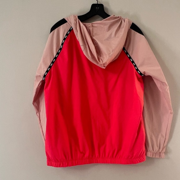 Victoria’s Secret pink full zip Anorak Neon candy coral wind breaker jac… - Picture 4 of 7